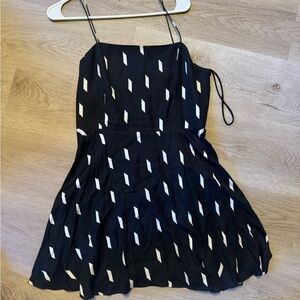 Alice and Olivia black and white mini dress